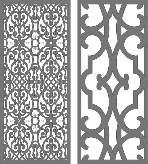 طرح توری پنجره گلدار طرح درز برش لیزر cnc - window screen floral seamless design cnc laser cutting - برای دستگاه CNC چوب و لیزر (سی ان سی)