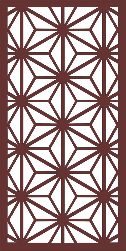 طرح الگوی گلدار یکپارچه برای برش لیزری ورژن - window screen floral seamless pattern for laser cutiing ve - برای دستگاه CNC چوب و لیزر (سی ان سی)