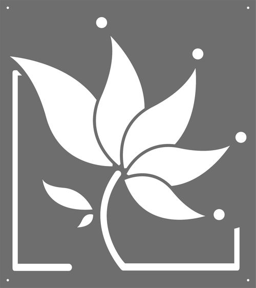 طرح الگوی گل توری پنجره برای برش لیزری - window screen flower pattern for laser cutting - برای دستگاه CNC چوب و لیزر (سی ان سی)