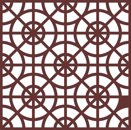 طرح الگوی جداکننده درز پنجره با برش لیزری cnc - window screen seamless separator pattern cnc laser cutting - برای دستگاه CNC چوب و لیزر (سی ان سی)