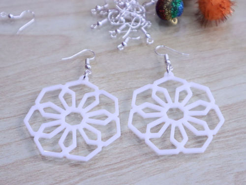 طرح گوشواره اکریلیک زنانه لیزر - women acrylic earrings laser cut - برای دستگاه CNC چوب و لیزر (سی ان سی)