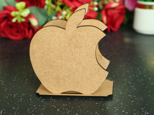 طرح جا دستمال چوبی سیب برش لیزری - wood apple napkin holder laser cutting ve - برای دستگاه CNC چوب و لیزر (سی ان سی)