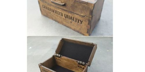 طرح جعبه چوبی - wood box 68x128x68 cut - برای دستگاه CNC چوب و لیزر (سی ان سی)
