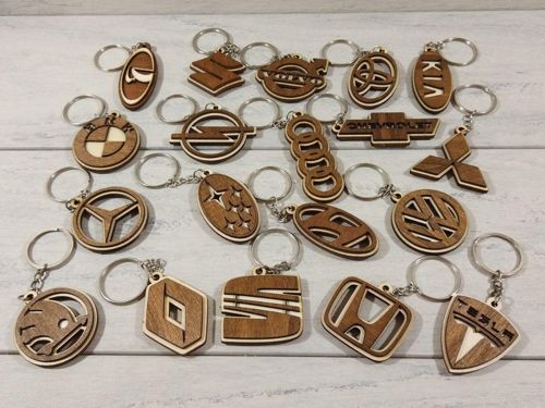 طرح جاکلیدی‌های چوبی ماشین برش لیزر - wood car keychains laser cut ve - برای دستگاه CNC چوب و لیزر (سی ان سی)