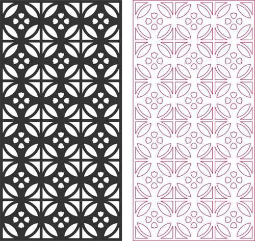 طرح منبت کاری چوب طرح - wood carving pattern design - برای دستگاه CNC چوب و لیزر (سی ان سی)