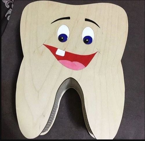 طرح wooden-3d-tooth-model-for-laser-cut-ve