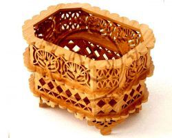 طرح سبدهای چوبی برای نگهداری وسایل برش لیزری cnc - wooden baskets for storage for laser cut cnc - برای دستگاه CNC چوب و لیزر (سی ان سی)