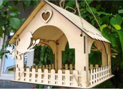 طرح خانه‌های پرنده چوبی برای برش لیزر cnc - wooden bird houses for laser cut cnc - برای دستگاه CNC چوب و لیزر (سی ان سی)