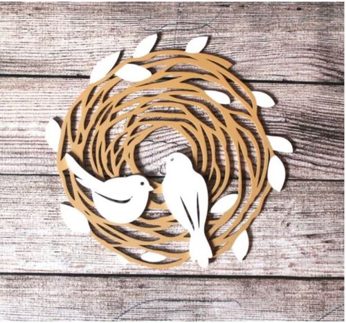 طرح wooden-bird-nest-wall-decor-ve