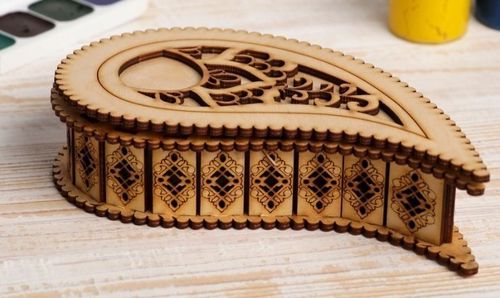 طرح جعبه چوبی cnc برش لیزری - wooden box cnc laser cutting ve - برای دستگاه CNC چوب و لیزر (سی ان سی)
