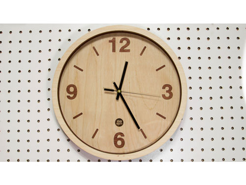 طرح ساعت چوبی لیزر - wooden clock laser cut - برای دستگاه CNC چوب و لیزر (سی ان سی)