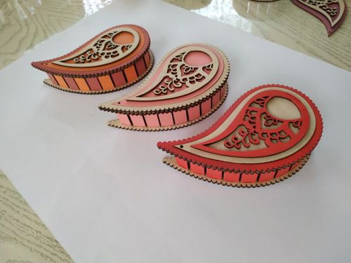 طرح جعبه اشک دکوراسیون چوبی یین یانگ جعبه برای برش لیزری - wooden decor teardrop box yin yang box for laser cut ve - برای دستگاه CNC چوب و لیزر (سی ان سی)