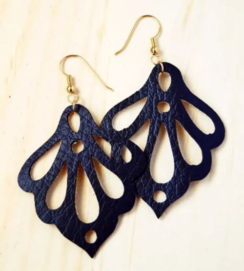 طرح گوشواره چوبی لیزر - wooden earring design laser cut jpeg - برای دستگاه CNC چوب و لیزر (سی ان سی)