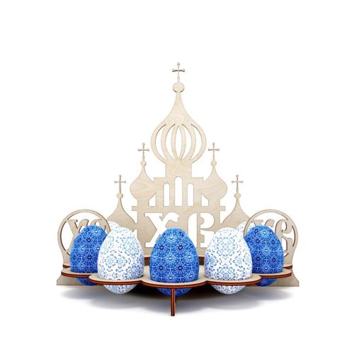 طرح جا تخم مرغ عید عید چوبی برای برش لیزری - wooden easter egg holder for laser cutting ve - برای دستگاه CNC چوب و لیزر (سی ان سی)