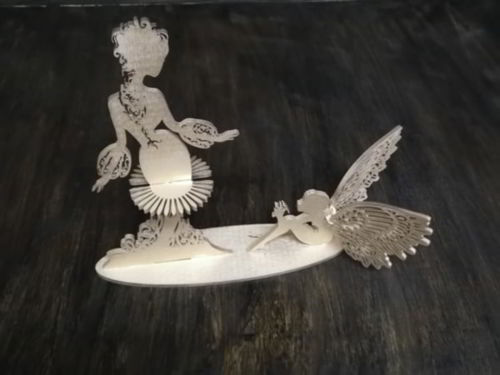 طرح جا دستمال پری چوبی برش لیزری - wooden fairy napkin holder laser cutting ve - برای دستگاه CNC چوب و لیزر (سی ان سی)