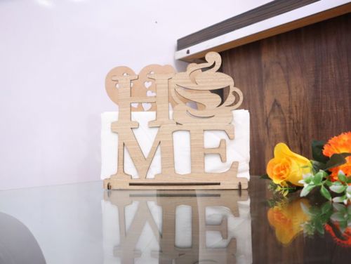 طرح جا دستمال دستی چوبی خانگی میلی‌متری برش لیزری - wooden home napkin holder 3mm laser cutting - برای دستگاه CNC چوب و لیزر (سی ان سی)