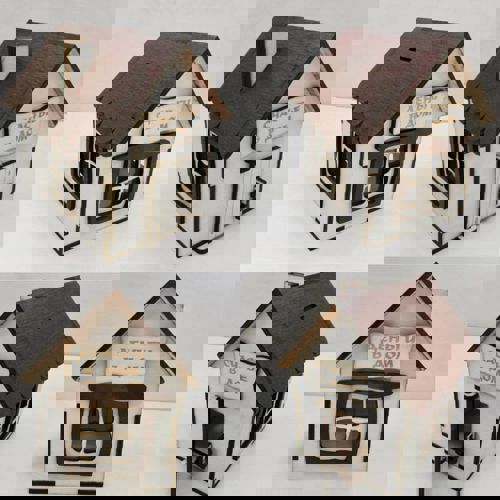 طرح تخته الیاف خانه چوبی برای برش لیزری - wooden house plywood design for laser cut ve - برای دستگاه CNC چوب و لیزر (سی ان سی)