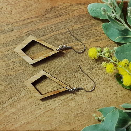 طرح جواهرات چوبی گوشواره طرح برش لیزر - wooden jewelry template earring design laser cut ve - برای دستگاه CNC چوب و لیزر (سی ان سی)