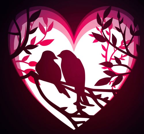 طرح قالب چراغ جعبه لامپ پرنده عشق چوبی لیزر - wooden love bird lightbox lamp template laser cut - برای دستگاه CNC چوب و لیزر (سی ان سی)