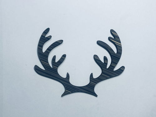 طرح شاخ گوزن چوبی برش شاخ گوزن چوبی شکل برش لیزری - wooden reindeer antlers cutout wood reindeer antlers shape laser cut - برای دستگاه CNC چوب و لیزر (سی ان سی)