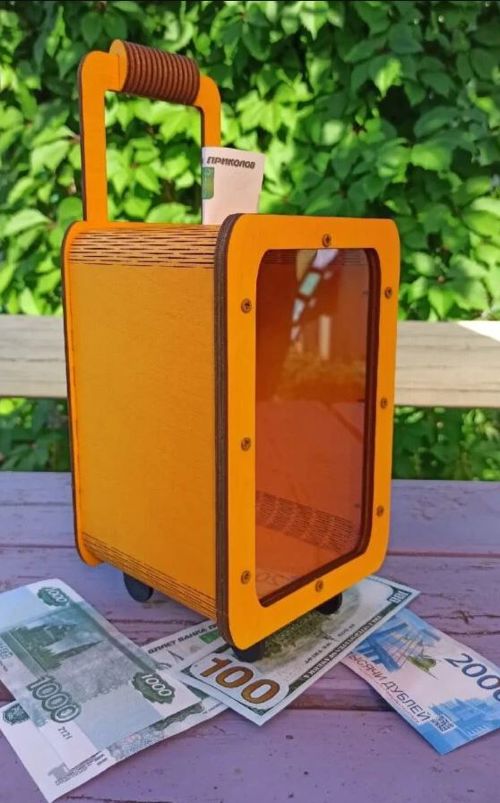 طرح wooden-suitcase-bank-ve