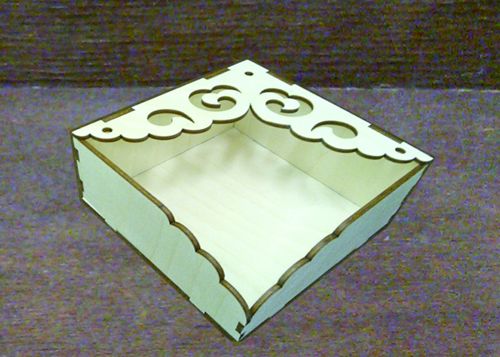 طرح مدل جای دستمال کاغذی چوبی لیزری - wooden tissue paper napkin holder model laser cutting ve - برای دستگاه CNC چوب و لیزر (سی ان سی)