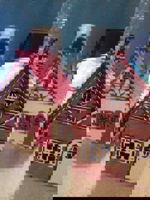 طرح خانه اسباب بازی چوبی برای بچه‌ها قالب برش لیزری - wooden toy house for kids laser cut template ve - برای دستگاه CNC چوب و لیزر (سی ان سی)