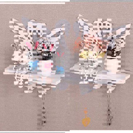 طرح قفسه‌های دیواری چوبی مجموعه - wooden wall shelves set - برای دستگاه CNC چوب و لیزر (سی ان سی)