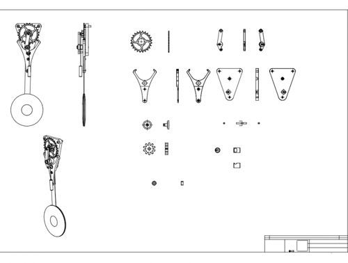 طرح ساده‌ترین ساعت‌های جهان rev 3d puzzle - worlds simplest clocks rev2 3d puzzle - برای دستگاه CNC چوب و لیزر (سی ان سی)