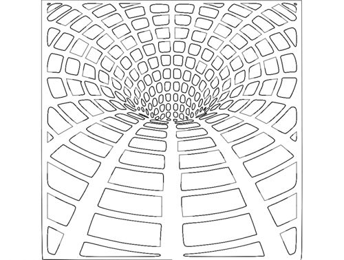 طرح کرم چاله - worm hole 3434 - برای دستگاه CNC چوب و لیزر (سی ان سی)