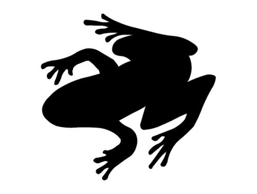 طرح وکتور قورباغه حیوان آبزی برای برش - zaba frog silhouette - برای دستگاه CNC چوب و لیزر (سی ان سی)