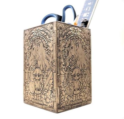طرح جا قلمی زلدا لیزری - zelda pen holder laser cut ve - برای دستگاه CNC چوب و لیزر (سی ان سی)