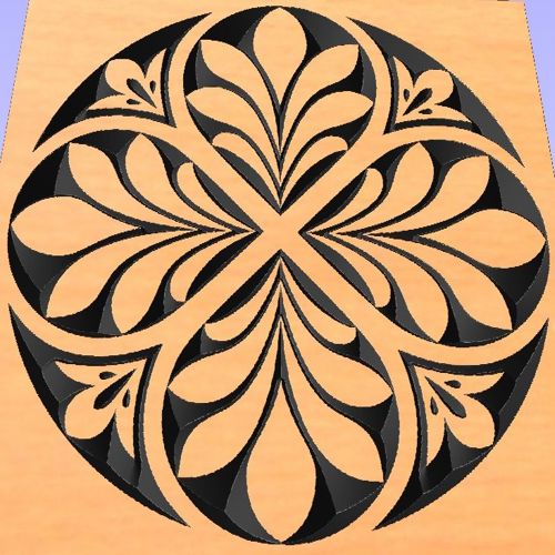 طرح وکتور گل و گیاه برای برش - Vector design ready for cutting - برای دستگاه CNC چوب و لیزر (سی ان سی)