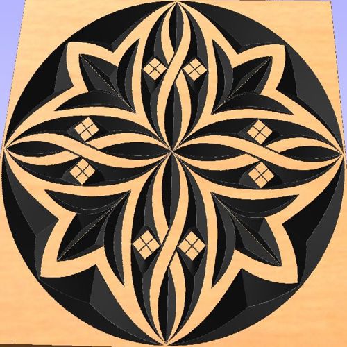 طرح وکتور طرح مشبک برای برش - Vector design ready for cutting - برای دستگاه CNC چوب و لیزر (سی ان سی)