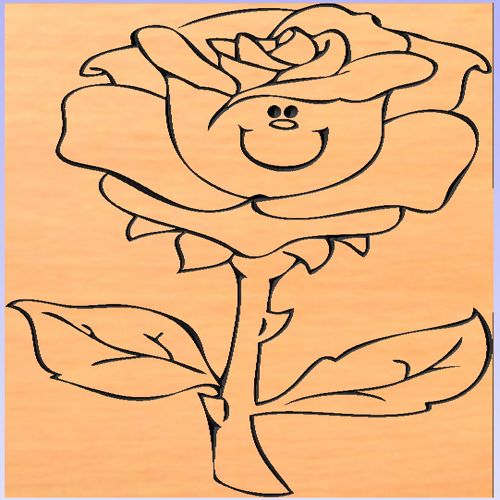 طرح وکتور  گل و گیاه برای برش - Vector design ready for cutting - برای دستگاه CNC چوب و لیزر (سی ان سی)