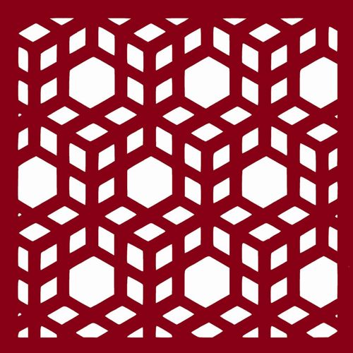 طرح مکعب‌های سه‌بعدی برش لیزری الگو - 3d cubes laser cut pattern - برای دستگاه CNC چوب و لیزر (سی ان سی)