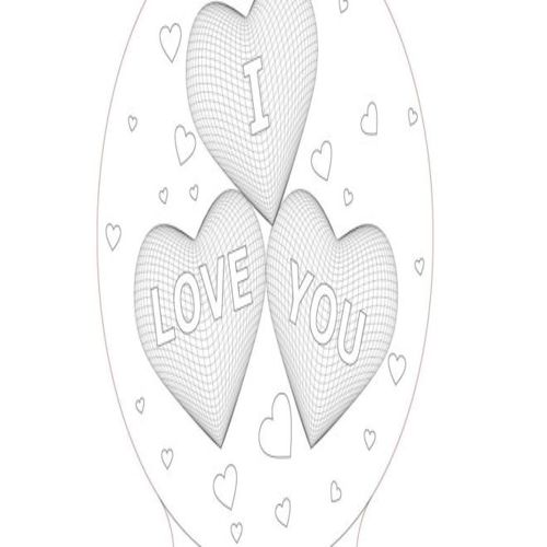 طرح سه بعدی توهم برش لیزر قلب دوستت دارم چراغ شب - 3d illusion laser cut hearts i love you nightlamp - برای دستگاه CNC چوب و لیزر (سی ان سی)