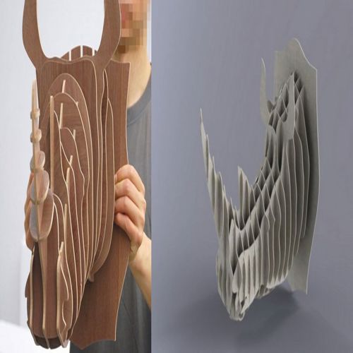 طرح پازل سه بعدی طراحی شگفت انگیز unihorn - 3d puzzle amazing design unihorn - برای دستگاه CNC چوب و لیزر (سی ان سی)