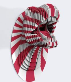 طرح پازل سه بعدی سر دایناسور برای برش لیزری cnc - 3d puzzle dinosaur head for laser cut cnc - برای دستگاه CNC چوب و لیزر (سی ان سی)