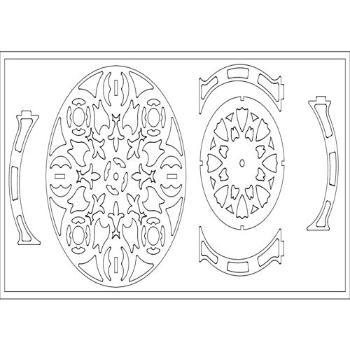 طرح میز سه بعدی - 3d table - برای دستگاه CNC چوب و لیزر (سی ان سی)