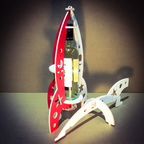طرح جعبه نوشابه 3 میلی‌متری موشک 3mm - 3mm rocket wine box ve - برای دستگاه CNC چوب و لیزر (سی ان سی)