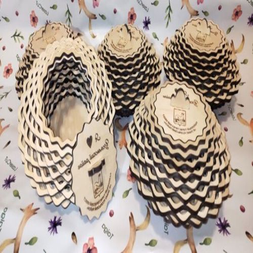 طرح کاسه شکلاتی میلی‌متری برای برش لیزری - 6mm candy bowl for laser cut - برای دستگاه CNC چوب و لیزر (سی ان سی)