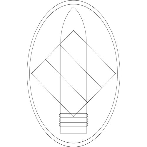طرح تیپ توپخانه جنگی فاب لوگو - 142nd fab field artillery brigade logo - برای دستگاه CNC چوب و لیزر (سی ان سی)