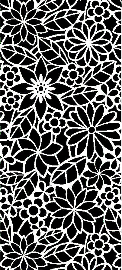 طرح الگوی گل انتزاعی طرح - abstract floral pattern - برای دستگاه CNC چوب و لیزر (سی ان سی)