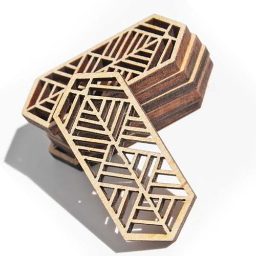طرح گوشواره چوبی انتزاعی قالب جواهرات چوبی لیزر - abstract wooden earring design wooden jewelry template laser cut - برای دستگاه CNC چوب و لیزر (سی ان سی)
