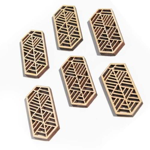 طرح گوشواره چوبی انتزاعی قالب جواهرات چوبی برش لیزری - abstract wooden earring design wooden jewelry template laser cut ve - برای دستگاه CNC چوب و لیزر (سی ان سی)