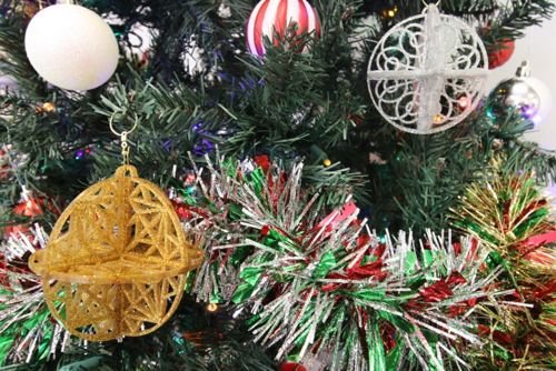 طرح تزئینات کریسمس اکریلیک برش لیزری - acrylic christmas ornaments laser cut ve - برای دستگاه CNC چوب و لیزر (سی ان سی)