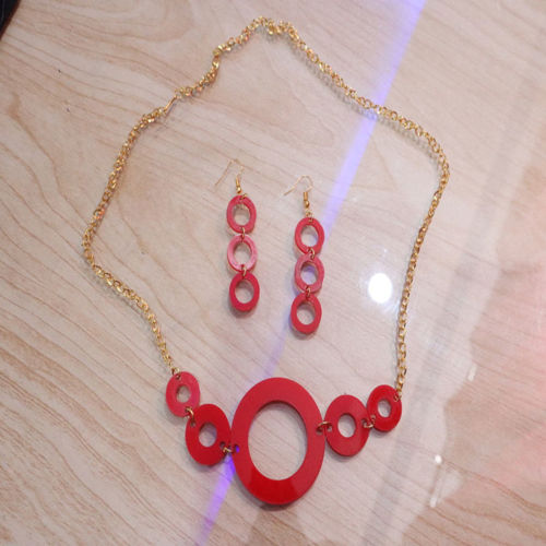 طرح گوشواره آویز اکریلیک با گردنبند لیزر - acrylic dangle earrings with necklace laser cut - برای دستگاه CNC چوب و لیزر (سی ان سی)