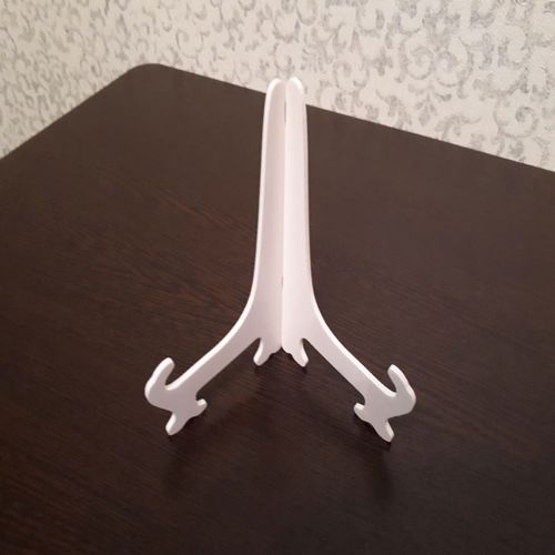 طرح پایه صفحه آکریلیک لولا لیزری - acrylic hinged plate stand laser cut ve - برای دستگاه CNC چوب و لیزر (سی ان سی)