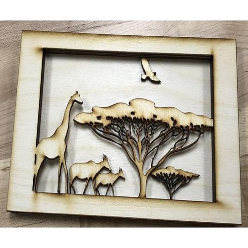 طرح کتاب تونل آفریقایی لیزر - african tunnel book laser cut - برای دستگاه CNC چوب و لیزر (سی ان سی)